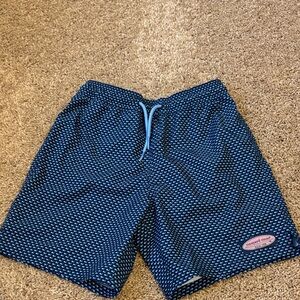 Vineyard Vines Navy Patterned Swim Shorts - never worn